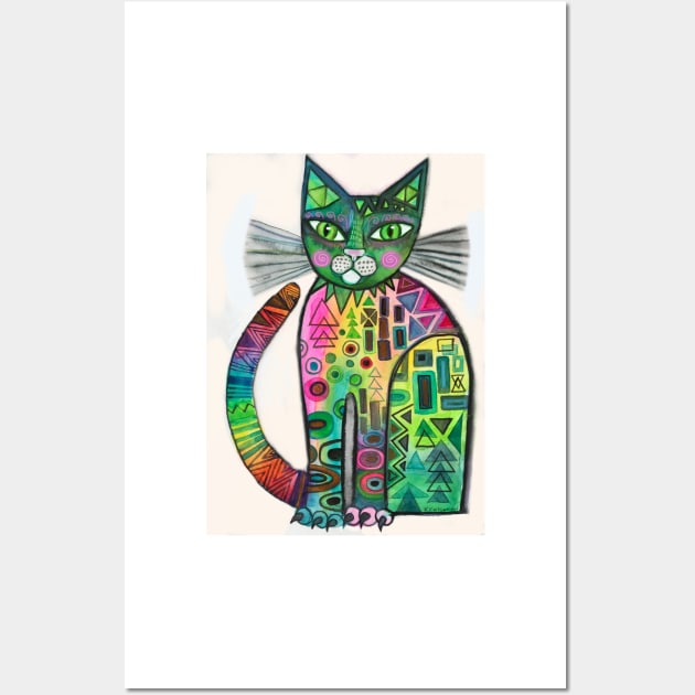 Klimt Cat Wall Art by karincharlotte